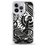 Чохол Pump Transparency Silver Button Case for iPhone 14 Pro Pattern№9