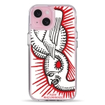 Чехол Pump Transparency Silver Button Case for iPhone 15 Doorsnake
