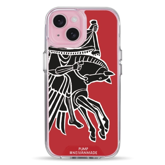 Чехол Pump Transparency Silver Button Case for iPhone 15 Horse - цена, характеристики, отзывы, рассрочка, фото 1