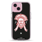 Чехол Pump Transparency Silver Button Case for iPhone 15 Mask