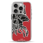 Чехол Pump Transparency Silver Button Case for iPhone 15 Pro Horse