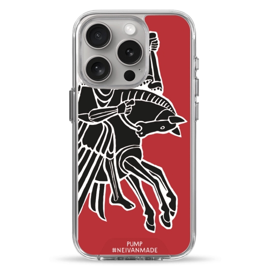 Чехол Pump Transparency Silver Button Case for iPhone 15 Pro Horse - цена, характеристики, отзывы, рассрочка, фото 1