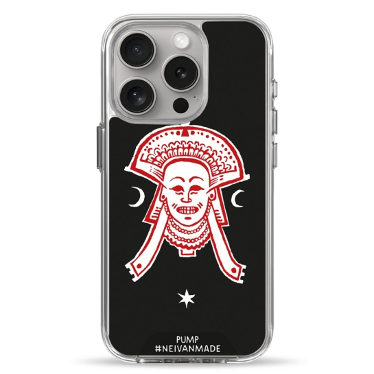 Чехол Pump Transparency Silver Button Case for iPhone 15 Pro Mask - цена, характеристики, отзывы, рассрочка, фото 1
