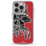 Чохол Pump Transparency Silver Button Case for iPhone 15 Pro Max Horse