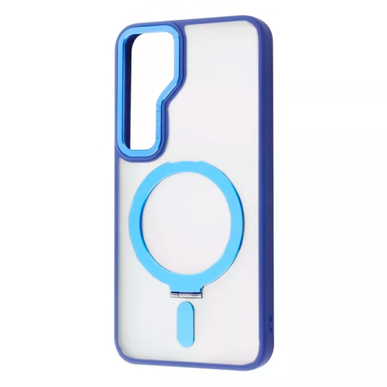 Чехол WAVE Attraction Case with Magnetic Ring Samsung Galaxy S24 Blue - цена, характеристики, отзывы, рассрочка, фото 1