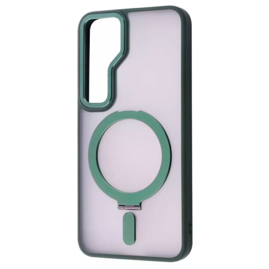 Чехол WAVE Attraction Case with Magnetic Ring Samsung Galaxy S24 Plus Green - цена, характеристики, отзывы, рассрочка, фото 1