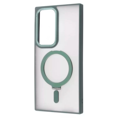 Чехол WAVE Attraction Case with Magnetic Ring Samsung Galaxy S24 Ultra Green - цена, характеристики, отзывы, рассрочка, фото 1