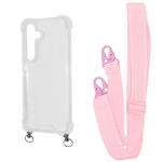 Чохол WAVE Clear Case with Strap Samsung Galaxy S24 Plus Light Purple