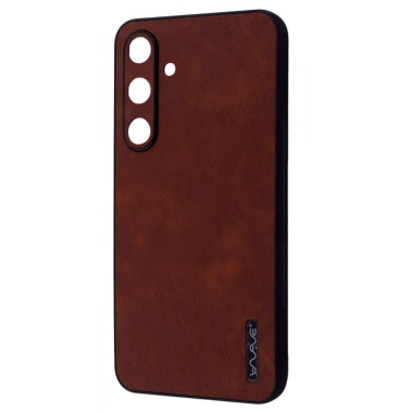 Чехол WAVE Leather Case Samsung Galaxy S24 Plus Dark Brown - цена, характеристики, отзывы, рассрочка, фото 1