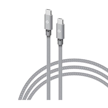 Кабель Intaleo 60W Type-C to Type-C 1m Gray - цена, характеристики, отзывы, рассрочка, фото 1