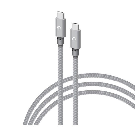 Кабель Intaleo 60W Type-C to Type-C 1m Gray