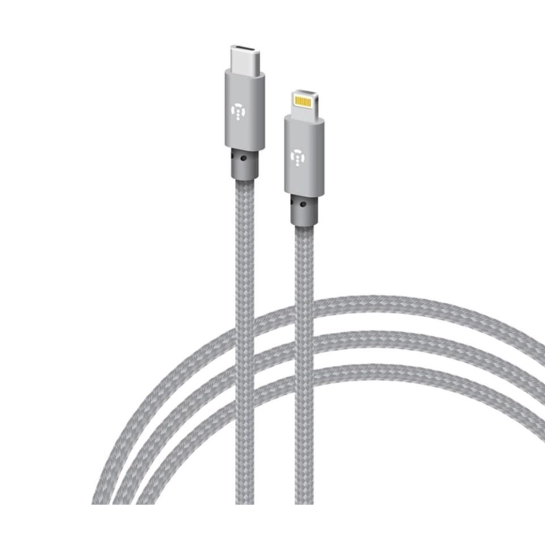 Кабель Intaleo 30W Type-C to Lightning 1m Gray