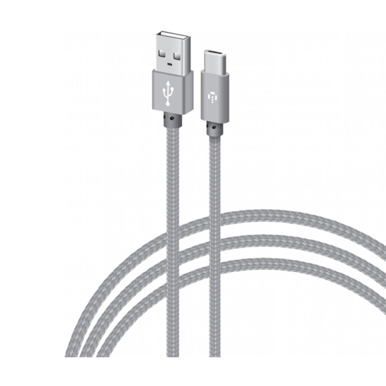 Кабель Intaleo USB Type-C 2m Gray - ціна, характеристики, відгуки, розстрочка, фото 2