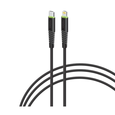 Кабель Intaleo Type-C to Lightning 1,2m 18W Black - цена, характеристики, отзывы, рассрочка, фото 1