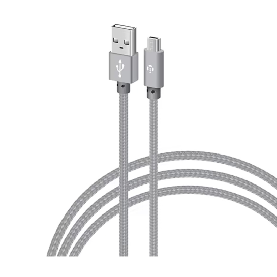 Кабель Intaleo Micro USB 2m Gray - цена, характеристики, отзывы, рассрочка, фото 1