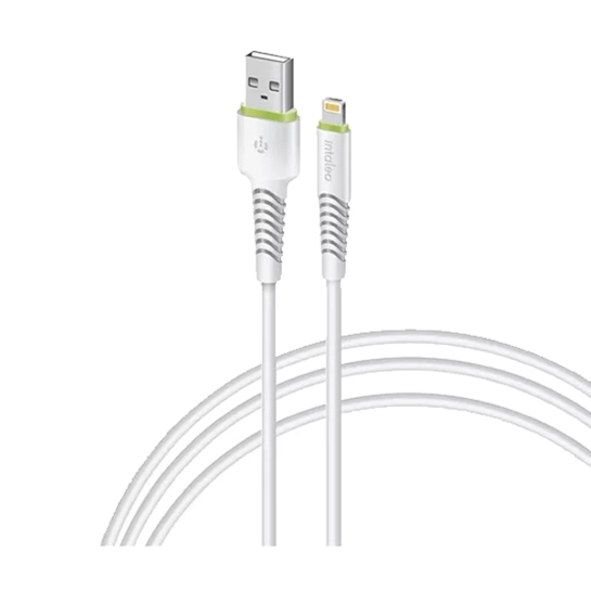Кабель Intaleo Lightning to USB Cable 2m White - цена, характеристики, отзывы, рассрочка, фото 1