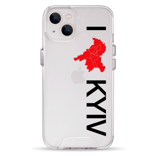 Чохол Pump Transparency Silver Button Case for iPhone 13 I love Kyiv - цена, характеристики, отзывы, рассрочка, фото 1
