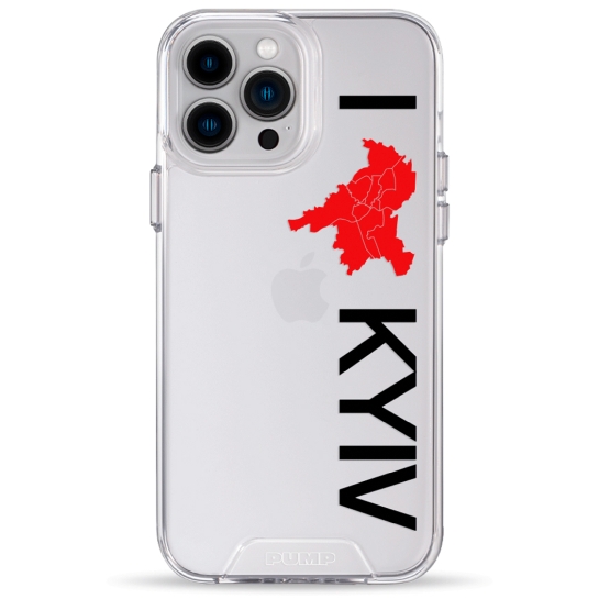 Чехол Pump Transparency Silver Button Case for iPhone 13 Pro Max I love Kyiv - цена, характеристики, отзывы, рассрочка, фото 1