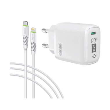 Мережевий зарядний пристрій Intaleo TCGQPD120L White - цена, характеристики, отзывы, рассрочка, фото 1