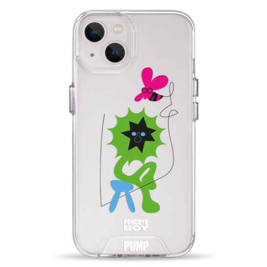 Чохол Pump Transparency Silver Button Case for iPhone 13 PUMPxPonchyk Boy - цена, характеристики, отзывы, рассрочка, фото 1