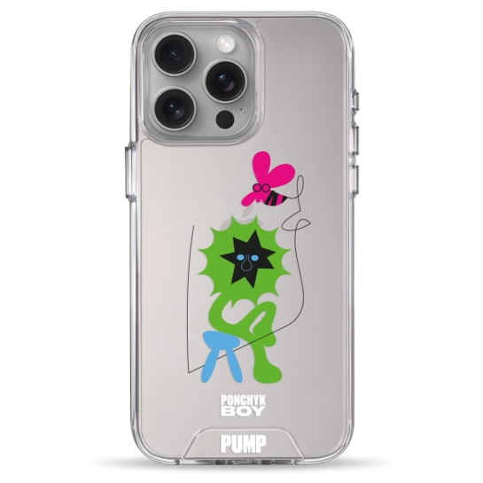 Чохол Pump Transparency Silver Button Case for iPhone 15 Pro Max PUMPxPonchyk Boy - цена, характеристики, отзывы, рассрочка, фото 1
