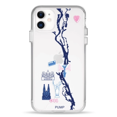 Чохол Pump Transparency Silver Button Case for iPhone 11 PUMPx044cafe - цена, характеристики, отзывы, рассрочка, фото 1