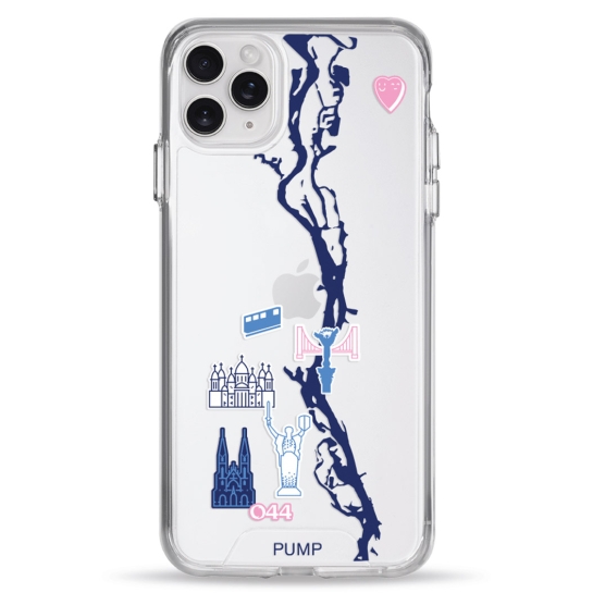Чехол Pump Transparency Silver Button Case for iPhone 11 Pro Max PUMPx044cafe - цена, характеристики, отзывы, рассрочка, фото 1