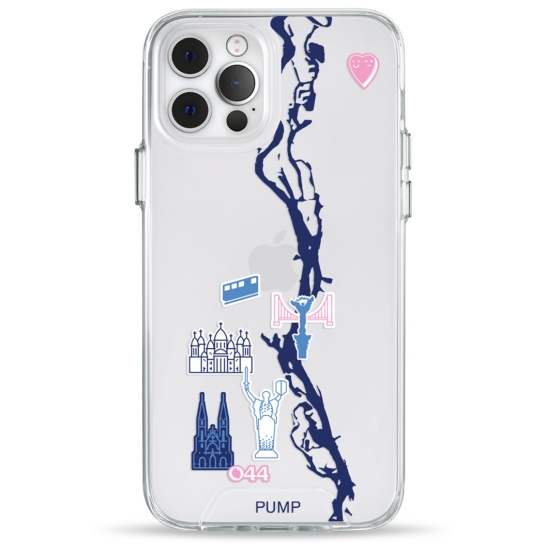 Чохол Pump Transparency Silver Button Case for iPhone 12/12 Pro PUMPx044cafe - цена, характеристики, отзывы, рассрочка, фото 1