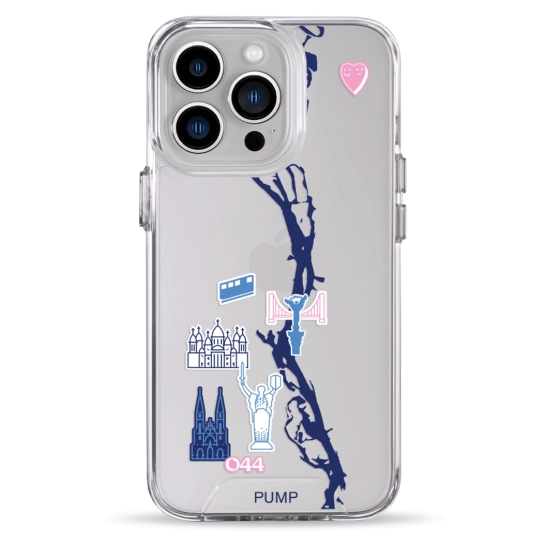 Чехол Pump Transparency Silver Button Case for iPhone 13 Pro PUMPx044cafe