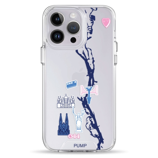 Чехол Pump Transparency Silver Button Case for iPhone 14 Pro PUMPx044cafe - цена, характеристики, отзывы, рассрочка, фото 1