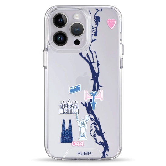 Чехол Pump Transparency Silver Button Case for iPhone 14 Pro Max PUMPx044cafe