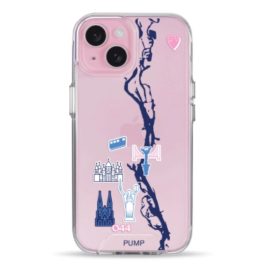 Чохол Pump Transparency Silver Button Case for iPhone 15 PUMPx044cafe - цена, характеристики, отзывы, рассрочка, фото 1