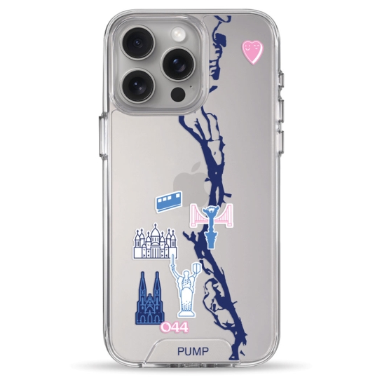 Чохол Pump Transparency Silver Button Case for iPhone 15 Pro Max PUMPx044cafe - ціна, характеристики, відгуки, розстрочка, фото 1