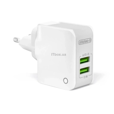 Мережевий зарядний пристрій Intaleo TCA242 12W White - цена, характеристики, отзывы, рассрочка, фото 1
