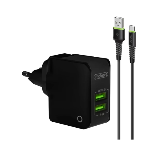 Мережевий зарядний пристрій Intaleo TCA242 12W Type-C Black