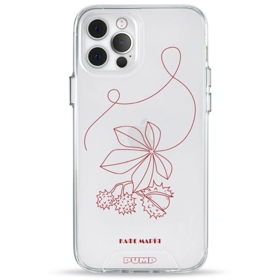 Чехол Pump Transparency Silver Button Case for iPhone 12/12 Pro PUMPxCafe Maria - цена, характеристики, отзывы, рассрочка, фото 1