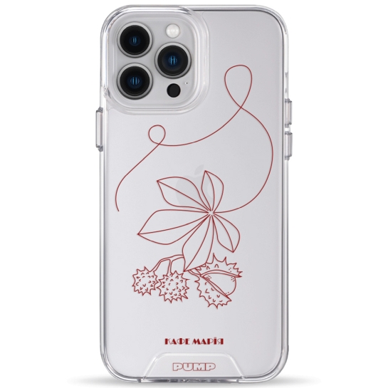 Чехол Pump Transparency Silver Button Case for iPhone 13 Pro Max PUMPxCafe Maria - цена, характеристики, отзывы, рассрочка, фото 1