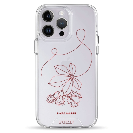 Чохол Pump Transparency Silver Button Case for iPhone 14 Pro PUMPxCafe Maria - цена, характеристики, отзывы, рассрочка, фото 1