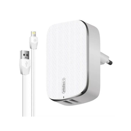 Мережевий зарядний пристрій Intaleo TCG242 12W Lightning White
