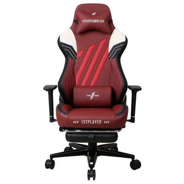 Игровое кресло 1stPlayer Duke Black-White-Red - цена, характеристики, отзывы, рассрочка, фото 1