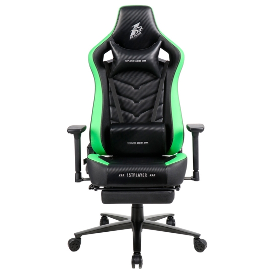 Игровое кресло 1stPlayer DK1 Pro FR Black-Green - цена, характеристики, отзывы, рассрочка, фото 1