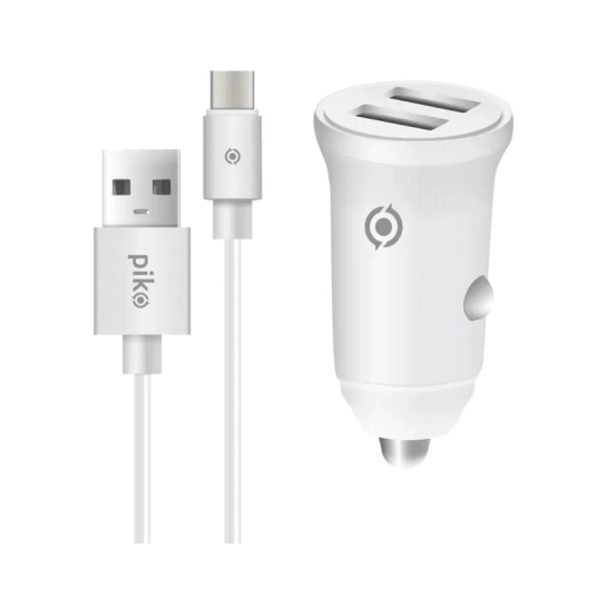 Автомобільний зарядний пристрій Piko CC-312 із кабелем Type-C