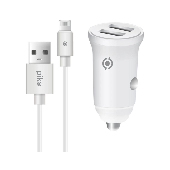 Автомобільний зарядний пристрій Piko CC-312 з кабелем Lightning - ціна, характеристики, відгуки, розстрочка, фото 1