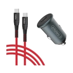 Автомобільний зарядний пристрій Intaleo CCGQPD120T Gray