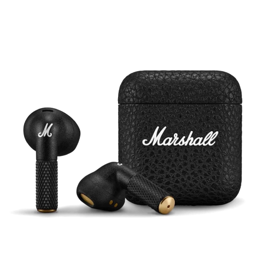 Бездротові навушники Marshall Minor IV Black - ціна, характеристики, відгуки, розстрочка, фото 1