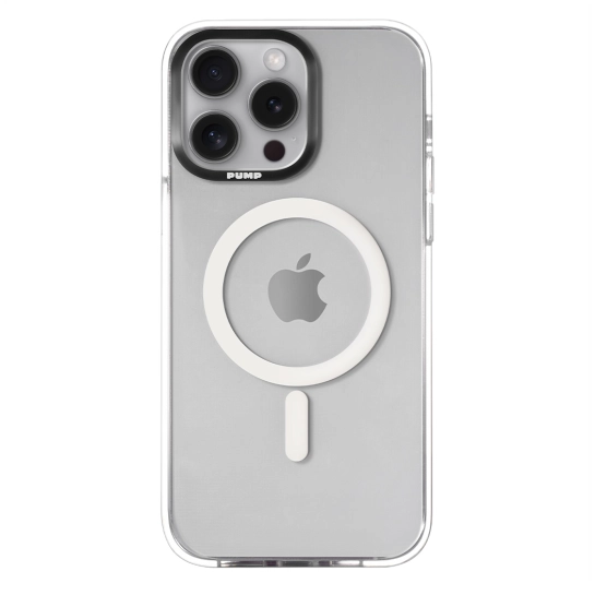 Чехол Pump Silicone Case 01 with MagSafe for iPhone 14 Pro Max Clear