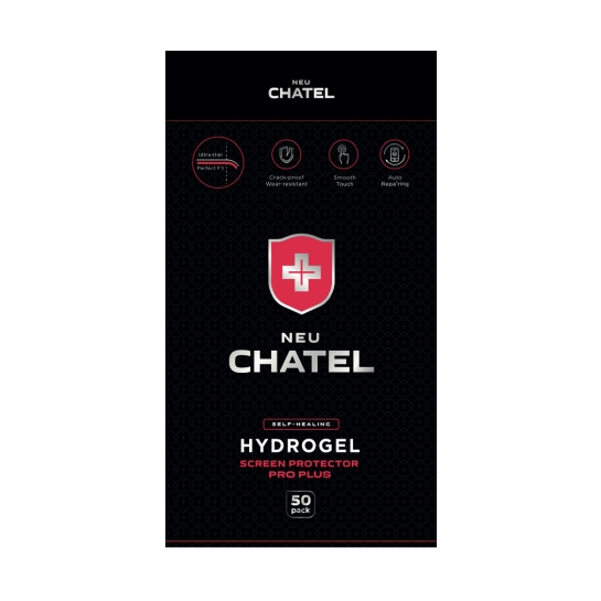 Гидрогелевая захисна плівка NEU CHATEL Hydrogel Screen Protection PRO PLUS Clear - цена, характеристики, отзывы, рассрочка, фото 1