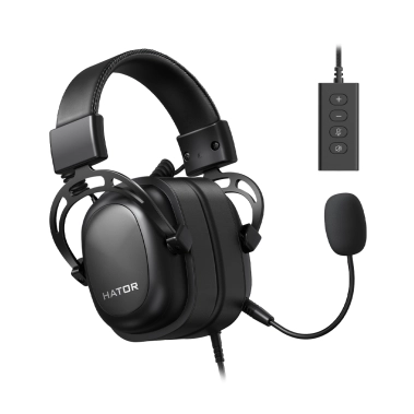 Игровая гарнитура HATOR Hyperpunk 2 USB 7.1 Black HTA-940 - цена, характеристики, отзывы, рассрочка, фото 1