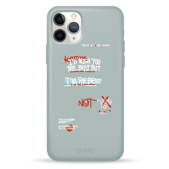 Чохол Pump Silicone Minimalistic Case for iPhone 11 Pro Im the best #