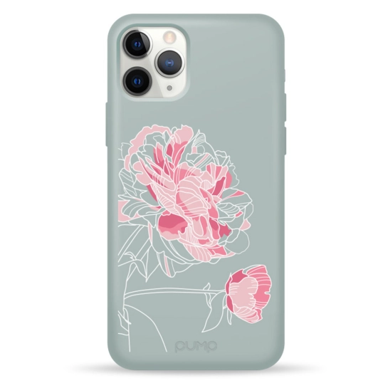 Чохол Pump Silicone Minimalistic Case for iPhone 11 Pro Peony #